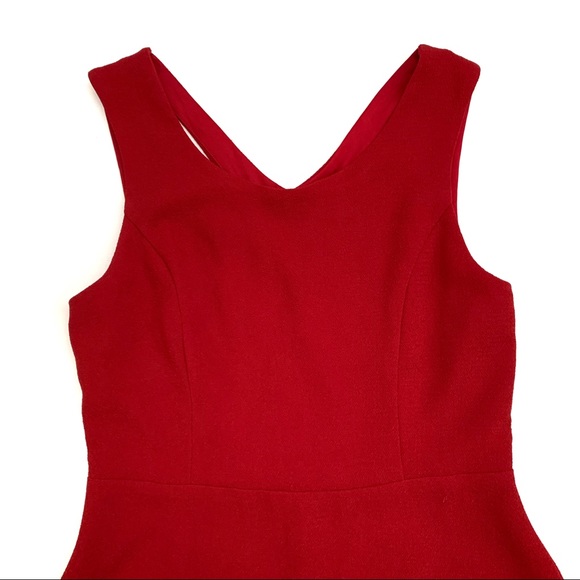 YA Los Angeles Red Skater Dress Cut Out Back - Picture 5 of 5